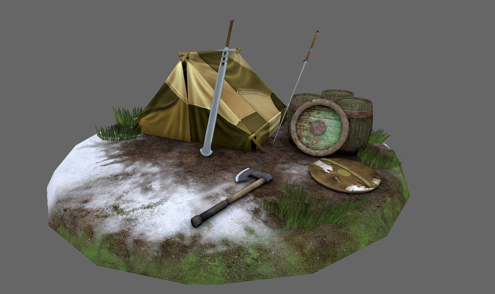 Viking Camp scene