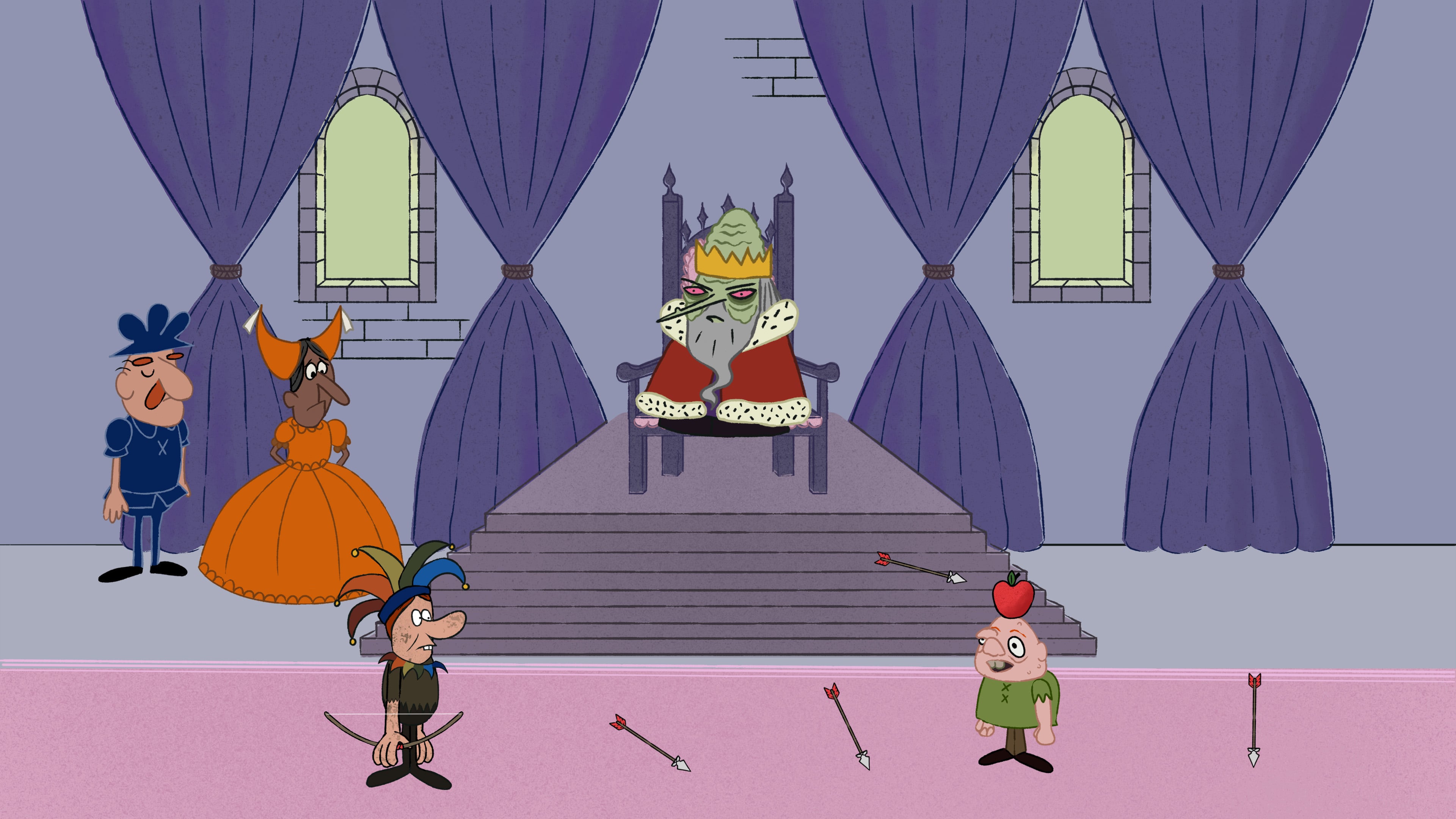 William Tell in the throne room
